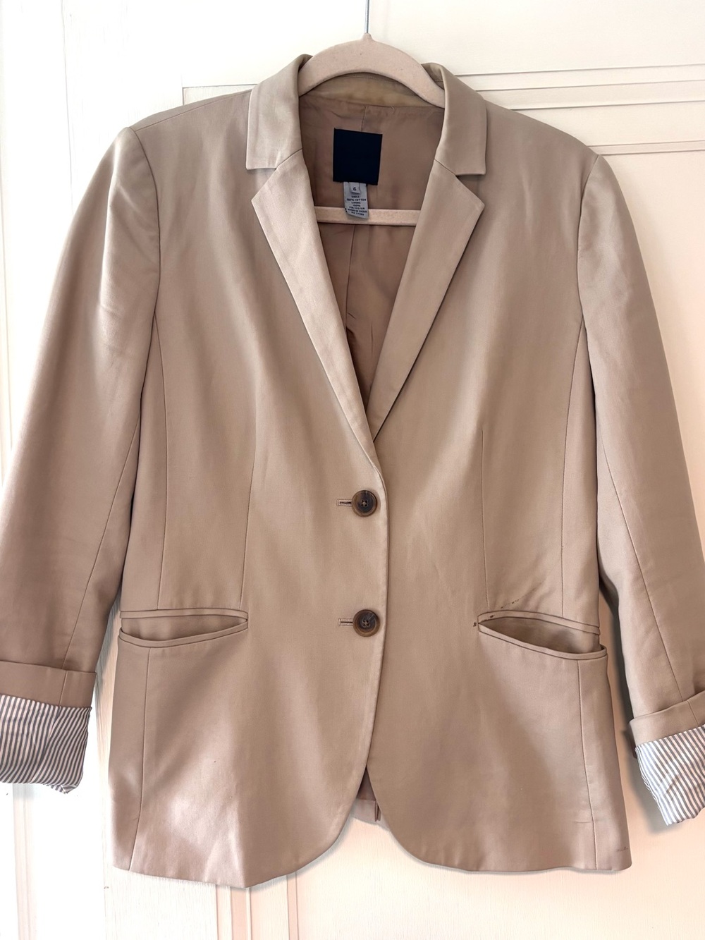 J. Crew Taupe Blazer Jacket - Single-Breasted
